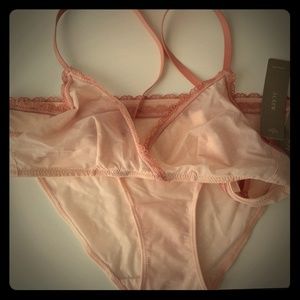 JCrew bralette and bikini